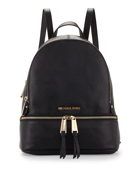 michael kors rhea zip small leather backpack